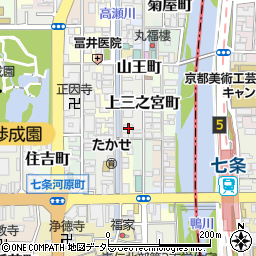 京都府京都市下京区十禅師町202周辺の地図