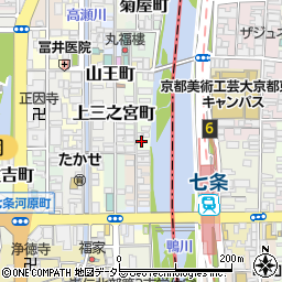 京都府京都市下京区上二之宮町415周辺の地図