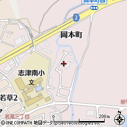 滋賀県草津市岡本町1098-17周辺の地図
