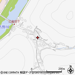 美作市　三倉田コミュニティハウス周辺の地図