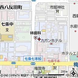 京都府京都市下京区朱雀宝蔵町周辺の地図