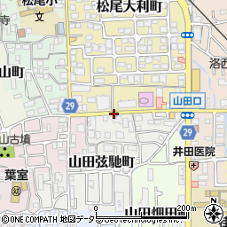 ＊月極:京都市西京区山田弦馳町14[山本]駐車場周辺の地図