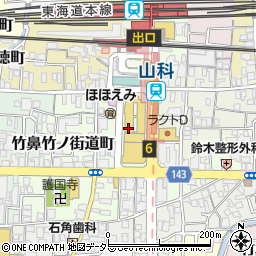 葵餅山科店周辺の地図