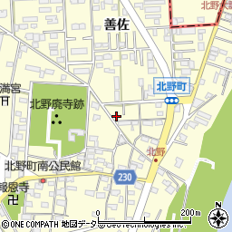 愛知県岡崎市北野町東山185-2周辺の地図