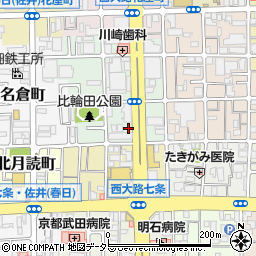 京都府京都市下京区西七条比輪田町27周辺の地図