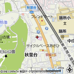 滋賀県大津市秋葉台7-3周辺の地図