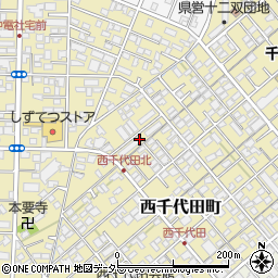 静岡県静岡市葵区西千代田町22周辺の地図
