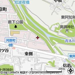 愛知県岡崎市河原町18周辺の地図