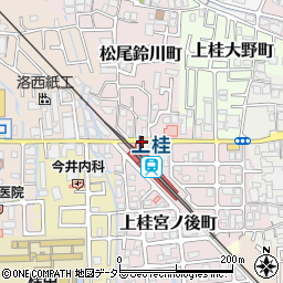 上桂駅前周辺の地図