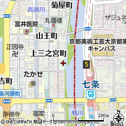 京都府京都市下京区上二之宮町413周辺の地図