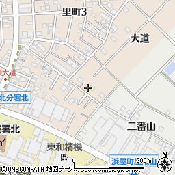 愛知県安城市里町大道40周辺の地図