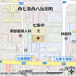 京都市立七条中学校周辺の地図