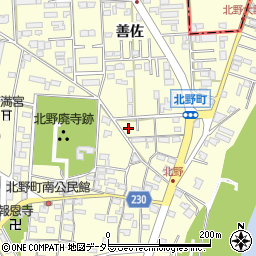 愛知県岡崎市北野町東山185周辺の地図