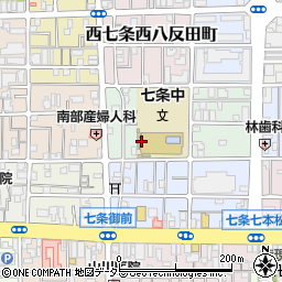京都府京都市下京区西七条御領町周辺の地図