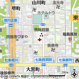 七条診療所周辺の地図