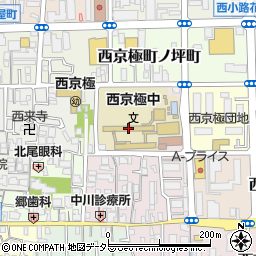 京都市立西京極中学校周辺の地図