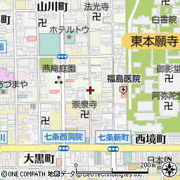 京の宿しみず 駐車場周辺の地図