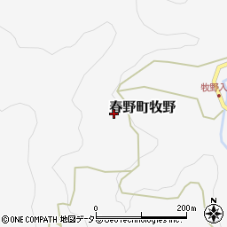 静岡県浜松市天竜区春野町牧野56周辺の地図