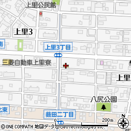 セブンイレブン岡崎上里２丁目店周辺の地図