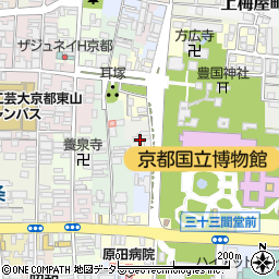 京都府京都市東山区大和大路一丁目周辺の地図