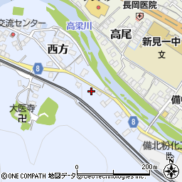 岡山県新見市西方757周辺の地図