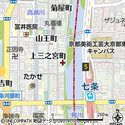 京都府京都市下京区上二之宮町408周辺の地図