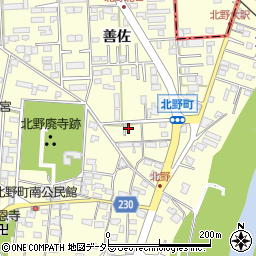愛知県岡崎市北野町東山185-14周辺の地図