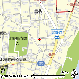 愛知県岡崎市北野町東山185-13周辺の地図