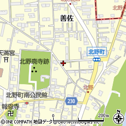 愛知県岡崎市北野町東山185-5周辺の地図