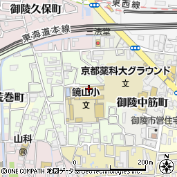 京都市立鏡山小学校周辺の地図