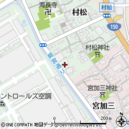 静岡県静岡市清水区村松332周辺の地図