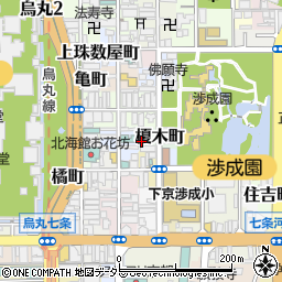 京都府京都市下京区榎木町周辺の地図
