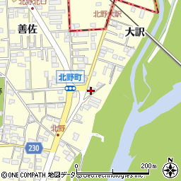 愛知県岡崎市北野町東山211周辺の地図