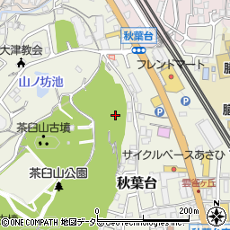 滋賀県大津市秋葉台36周辺の地図