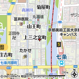 京都府京都市下京区上二之宮町404-1周辺の地図
