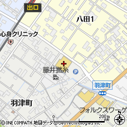 クスリのアオキ　羽津店周辺の地図