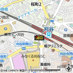 ファミリーマート刈谷駅南口店周辺の地図