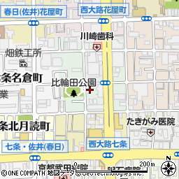 京都府京都市下京区西七条比輪田町32周辺の地図