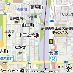 京都府京都市下京区上二之宮町405周辺の地図