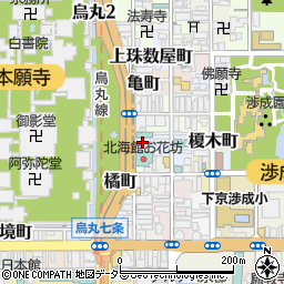京都府京都市下京区卓屋町周辺の地図