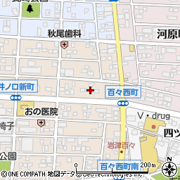 愛知県岡崎市百々西町12周辺の地図