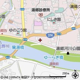 セブンイレブン美作湯郷温泉前店周辺の地図