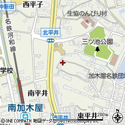 愛知県東海市加木屋町北平井46-19周辺の地図