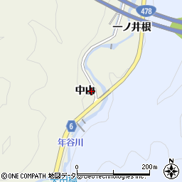 京都府亀岡市上矢田町中山周辺の地図