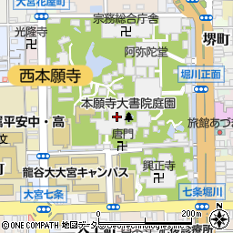 本願寺周辺の地図
