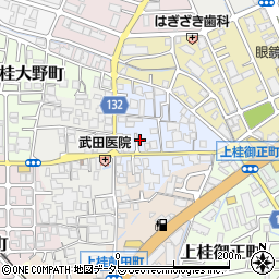 京都府京都市西京区上桂東居町7周辺の地図