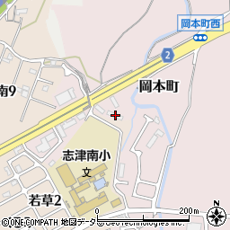 滋賀県草津市岡本町1391-2周辺の地図