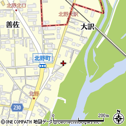 愛知県岡崎市北野町東山210-6周辺の地図