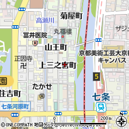 京都府京都市下京区上二之宮町409周辺の地図