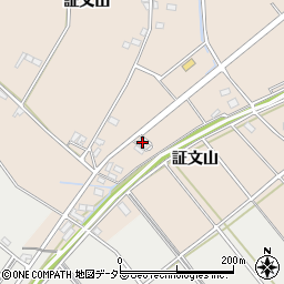 愛知県安城市里町証文山周辺の地図